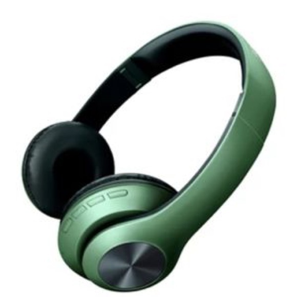 POLAROID BRUSHED GREEN FOLDABLE WIRELESS HEADPHONES NEW SEALED Bluetooth - Picture 1 of 4